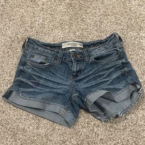 Charlotte Russe Mid Rise Blue Jean Shorts